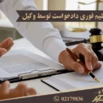 تنظیم فوری دادخواست توسط وکیل